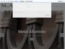 Tablet Screenshot of metalalluminio.it